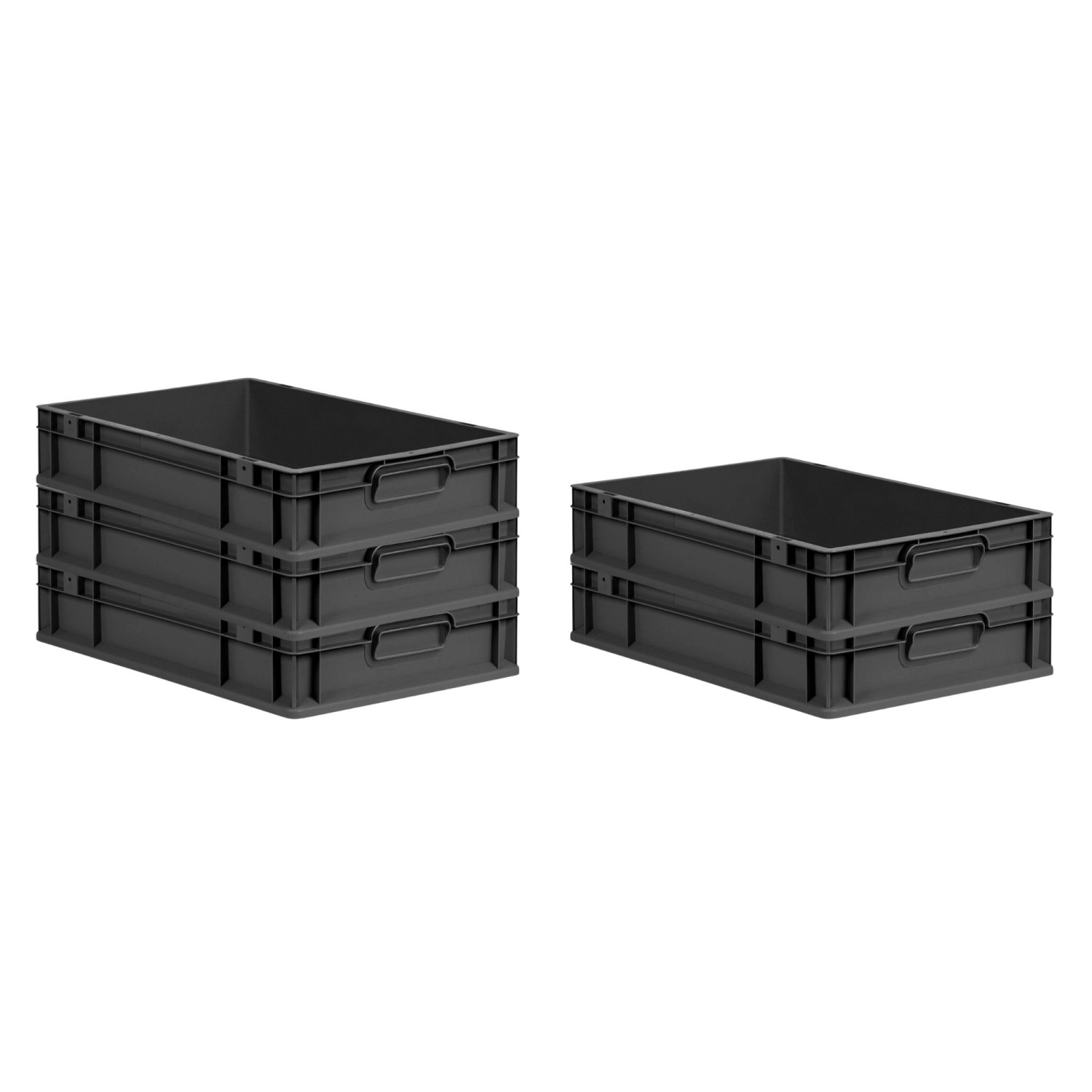 PROREGAL SparSet 5x Eurobox Nextgen Grip HxBxT 12x40x60cm 23 Liter Griffe G günstig online kaufen