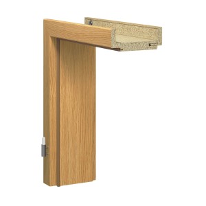 Türrahmen GA30 in Eiche Hell, 98,5x198,5x14,5 cm, für links- und rechtsseitigen Anschlag.