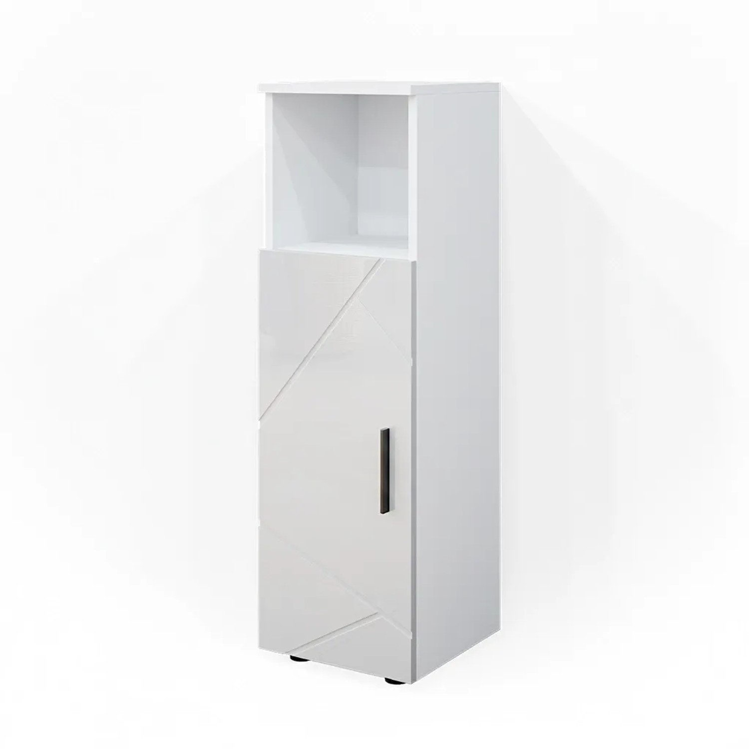 Vicco Midischrank Irma Weiß Hochglanz 30 x 95