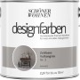 Farbeimer Schöner Wohnen Designfarben Zeitloses Vulkangrau, matte Bunte Wandfarbe für Innen, 2,5 l.