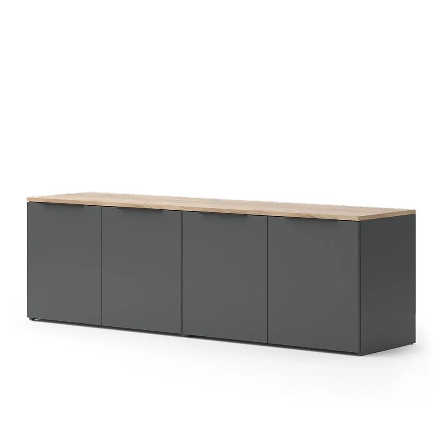 Vicco Wohnwand Wido Anthrazit 80 x 50 2 Teile Art Nr 49802