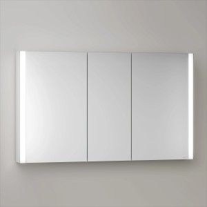 Keuco Seis Badmöbel-Set, 120 cm, 3-teilig: Spiegelschrank mit LED-Beleuchtung.