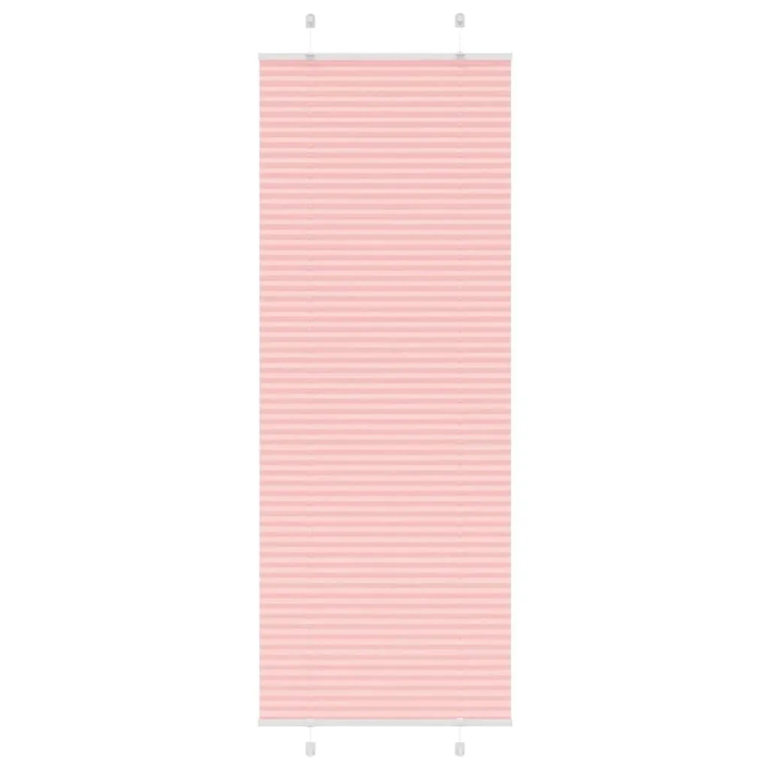vidaXL Plissee Rosa 80x200 cm Stoffbreite 79,4 cm Polyester 4015462 günstig online kaufen