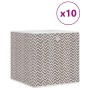 vidaXL Faltboxen 10 Stk Braun 32x32x32 cm Vlies 4018986_3