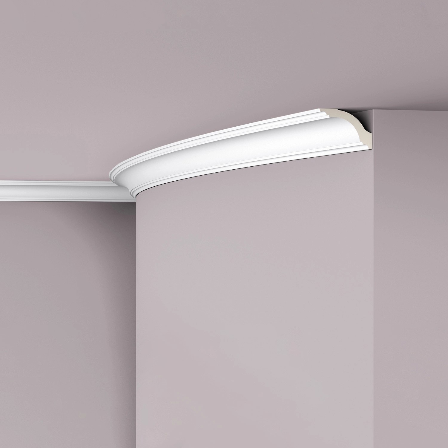 NOEL & MARQUET NMC Z1220 Flex ARSTYL Flexible Eckleiste Zierleiste Stuckleiste 2 m 200 cm x 5 cm x 7,5 cm Weiß