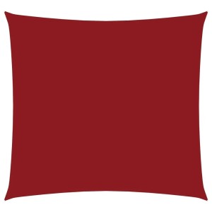 Rotes, quadratisches vidaXL Sonnensegel aus Oxford-Gewebe, 4,5x4,5 m. Wasserfest und UV-beständig.