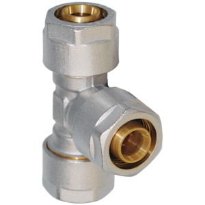 Handwerk Klemmring-T-Stück 16 mm für Heizungsinstallationen.