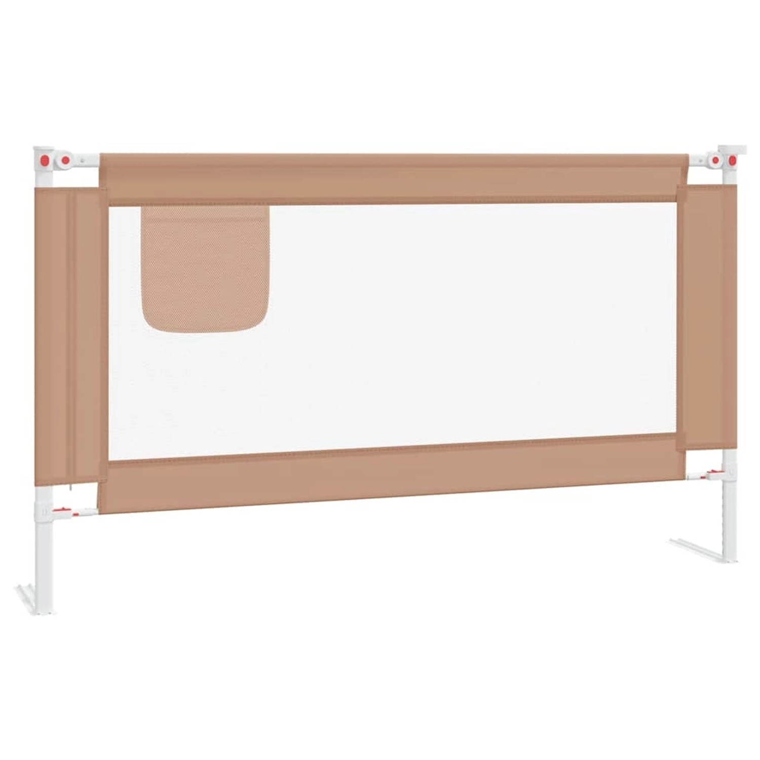 vidaXL Kleinkindbettschutzgitter Taupe 140x25 Cm Stoff 862522 günstig online kaufen