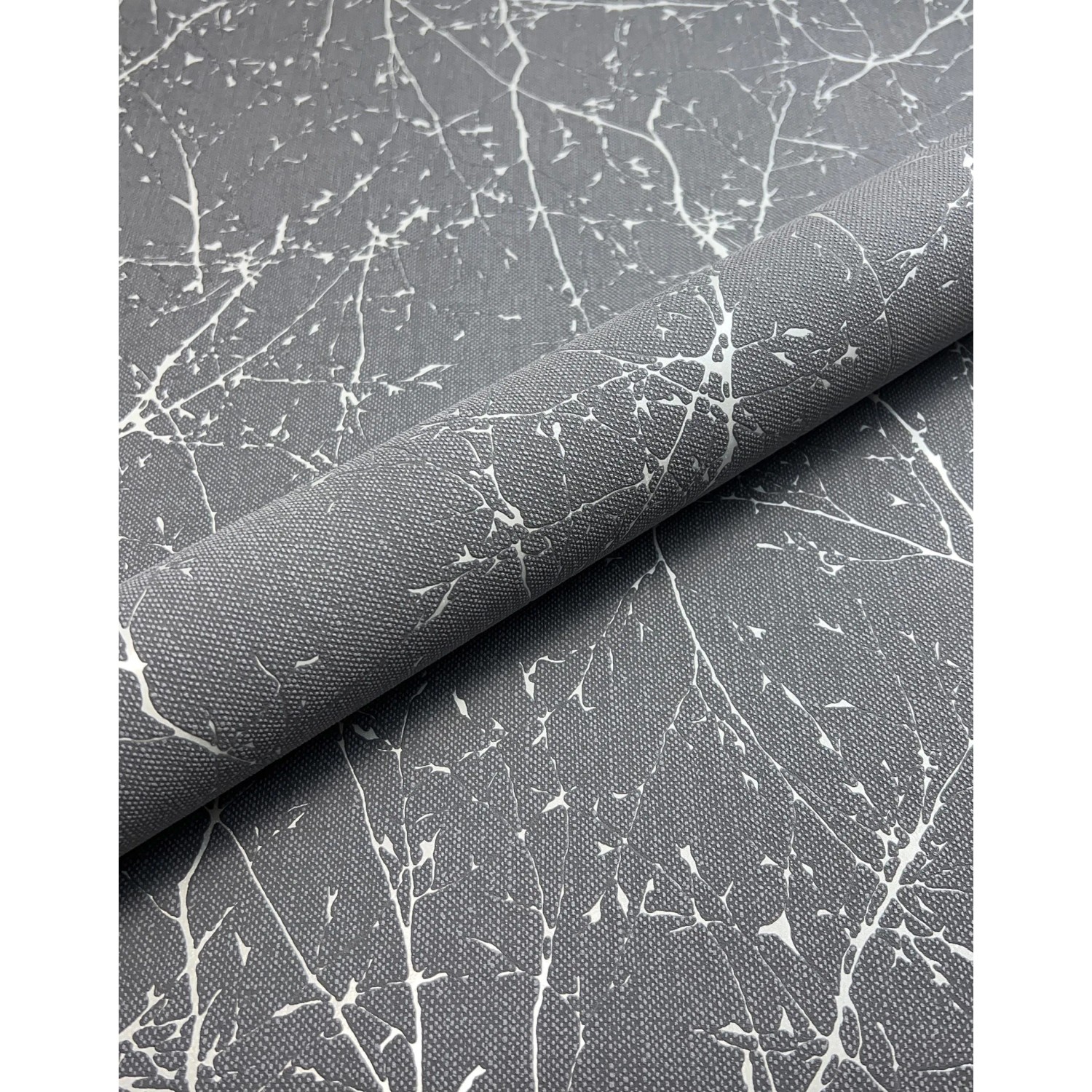 Newroom Vliestapete Äste Anthrazit Äste Floral FSC® günstig online kaufen