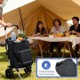 Sekey 3-in-1 Einkaufstrolley mit Kühlfach und Picknick im Grünen.