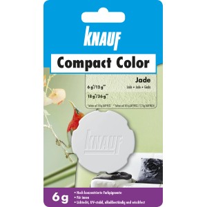 Knauf Compact Color Jade 6g Farbpigment für Putz, zur individuellen Farbgestaltung im Innenbereich.