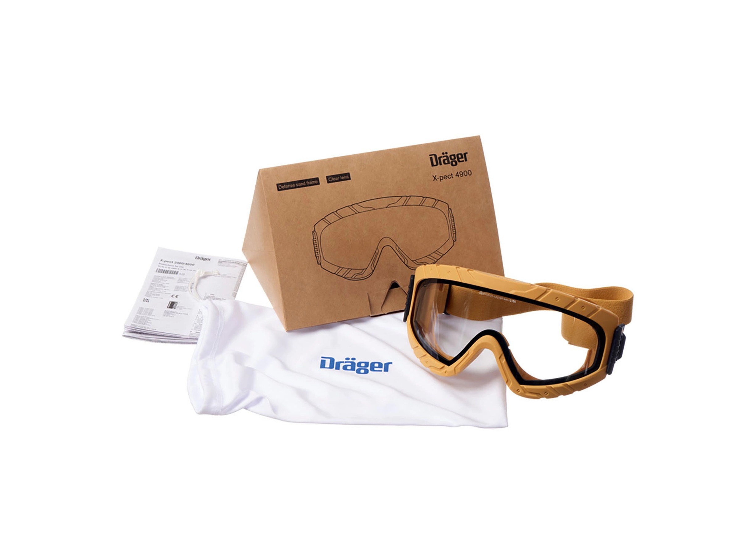 Dräger Vollsichtbrille X-pect 4900 Sand
