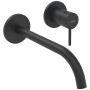 Hansa Waschtisch-Wandarmatur HANSAPUBLIC, 22,5 cm Ausladung, in Schwarz-Matt.