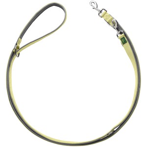 Verstellbare, gelbe Hunter Führleine Neopren, 2 m lang, für Hunde.