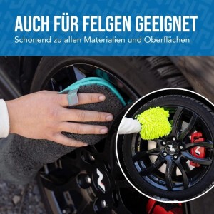 Lion Home Mikrofasertuch Set und Handschuh reinigen Felge. Saugstark und schonend.
