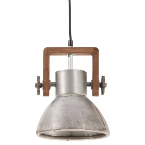vidaXL Hängelampe Industriestil 25 W Silbern Rund 19 cm E27 320531
