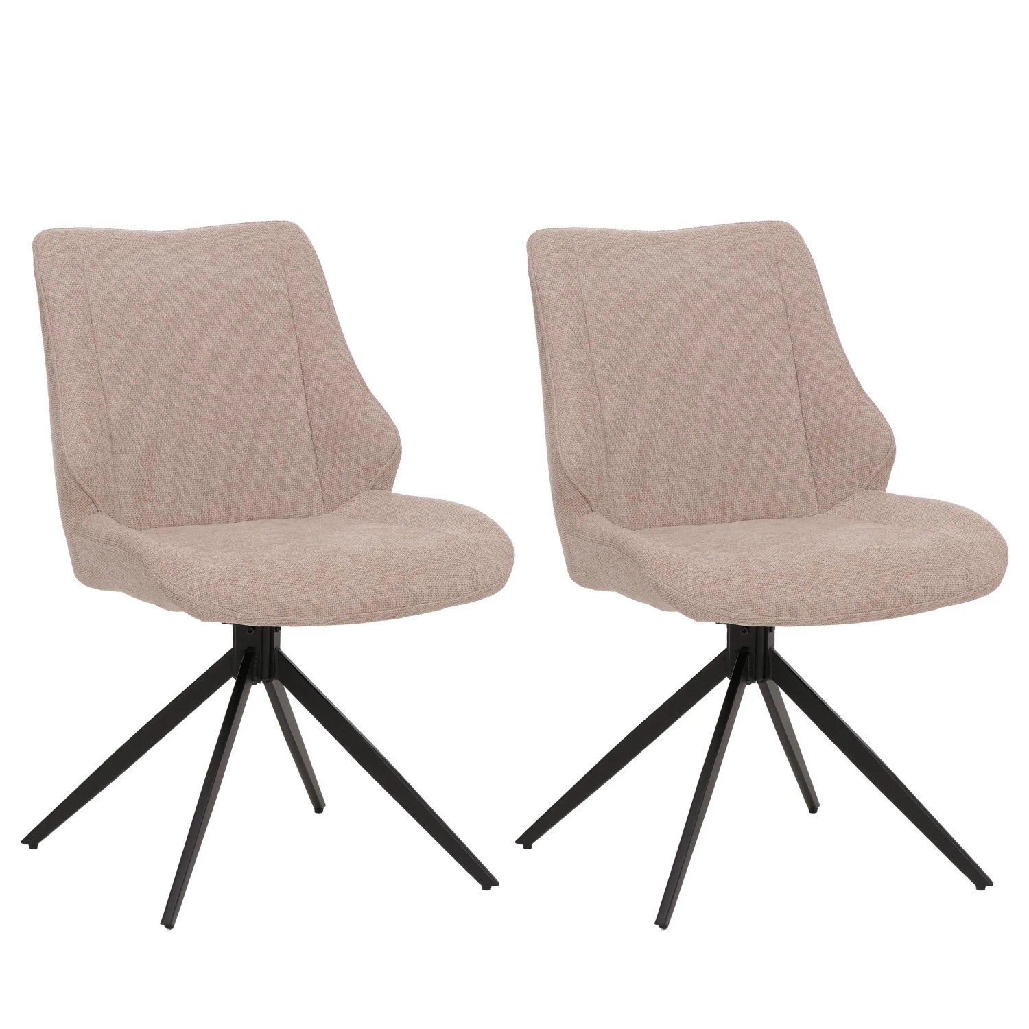 MCW Esszimmerstuhl O48 2er-Set Beige