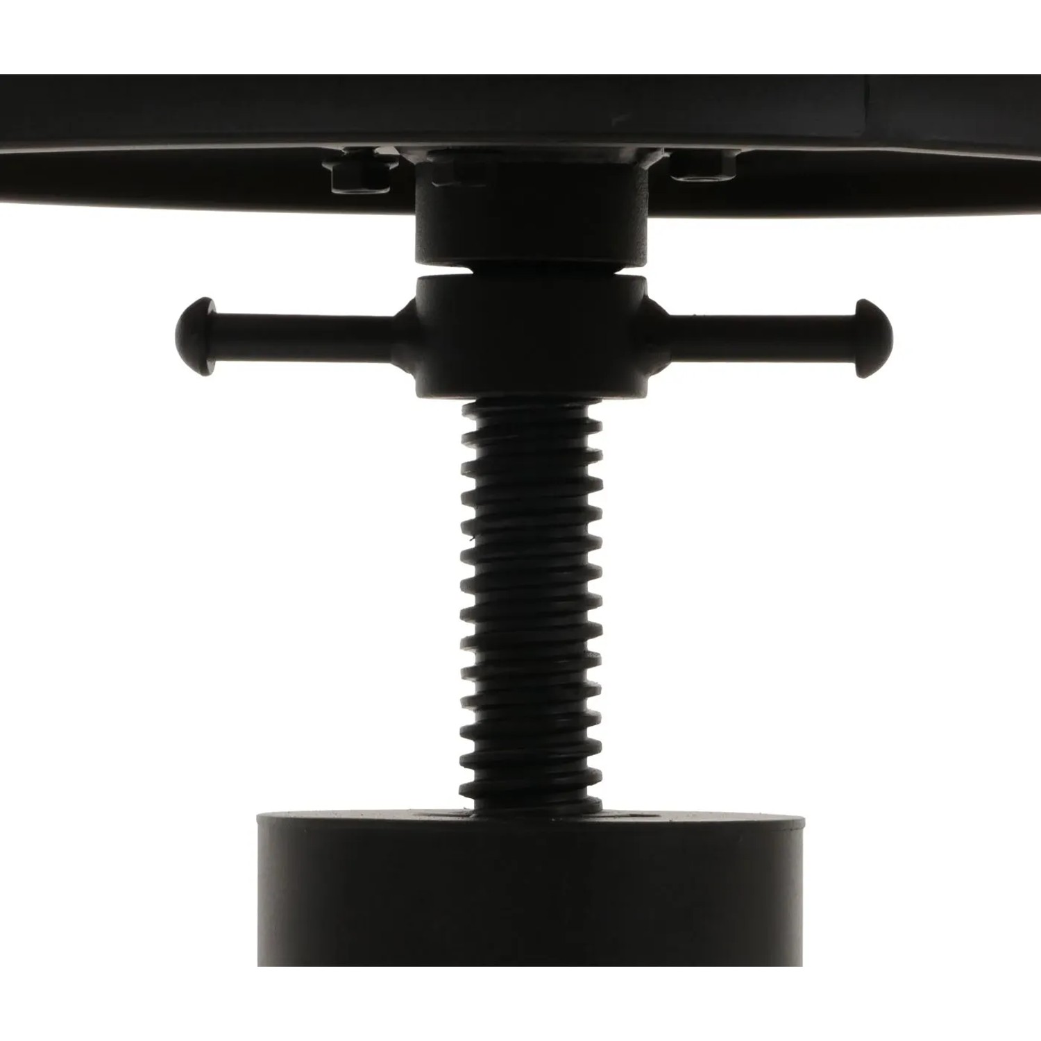 Detailaufnahme des Drehmechanismus zur Höhenverstellung vom MCW Barhocker N17.