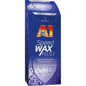 Dr. Wack A1 Speed Wax Plus 3, 250ml Flasche für Autopflege und Lackschutz.
