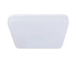 Weiße, quadratische NETTLIFE LED Deckenleuchte aus Kunststoff, 22x22cm. Ideal für Bad, Küche, Flur.