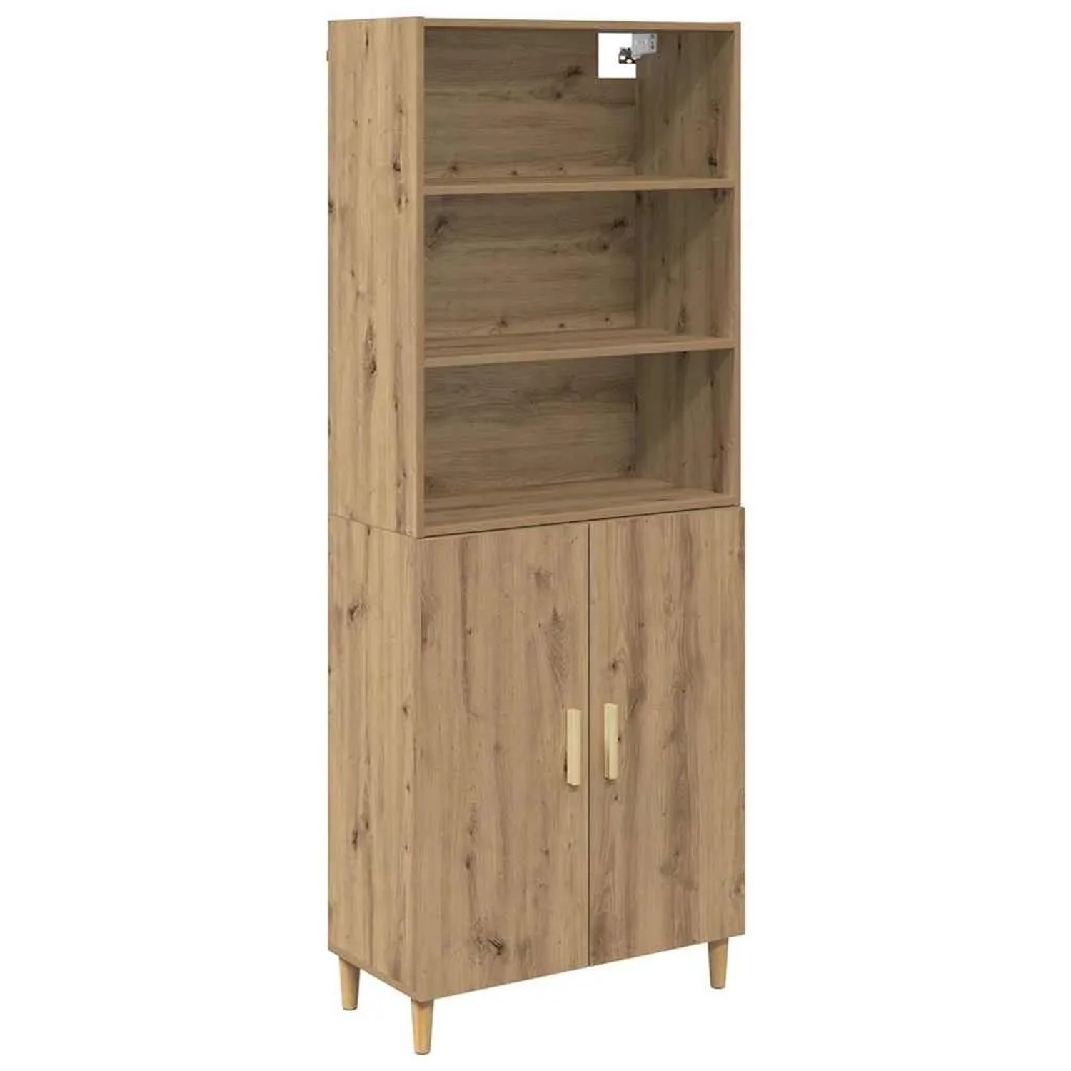 vidaXL Highboard Artisan-Eiche 69,5 x 32,5 x 180 cm Holzwerkstoff 3415835