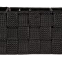 Schwarzer Wenko Organizer Adria mit 3 Fächern und Griff, ideal zur Aufbewahrung im Bad oder Küche.