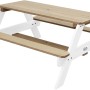 Axi Nick Picknicktisch aus Holz, braune Tischplatte, weiße Beine. Ideal für Kinder.