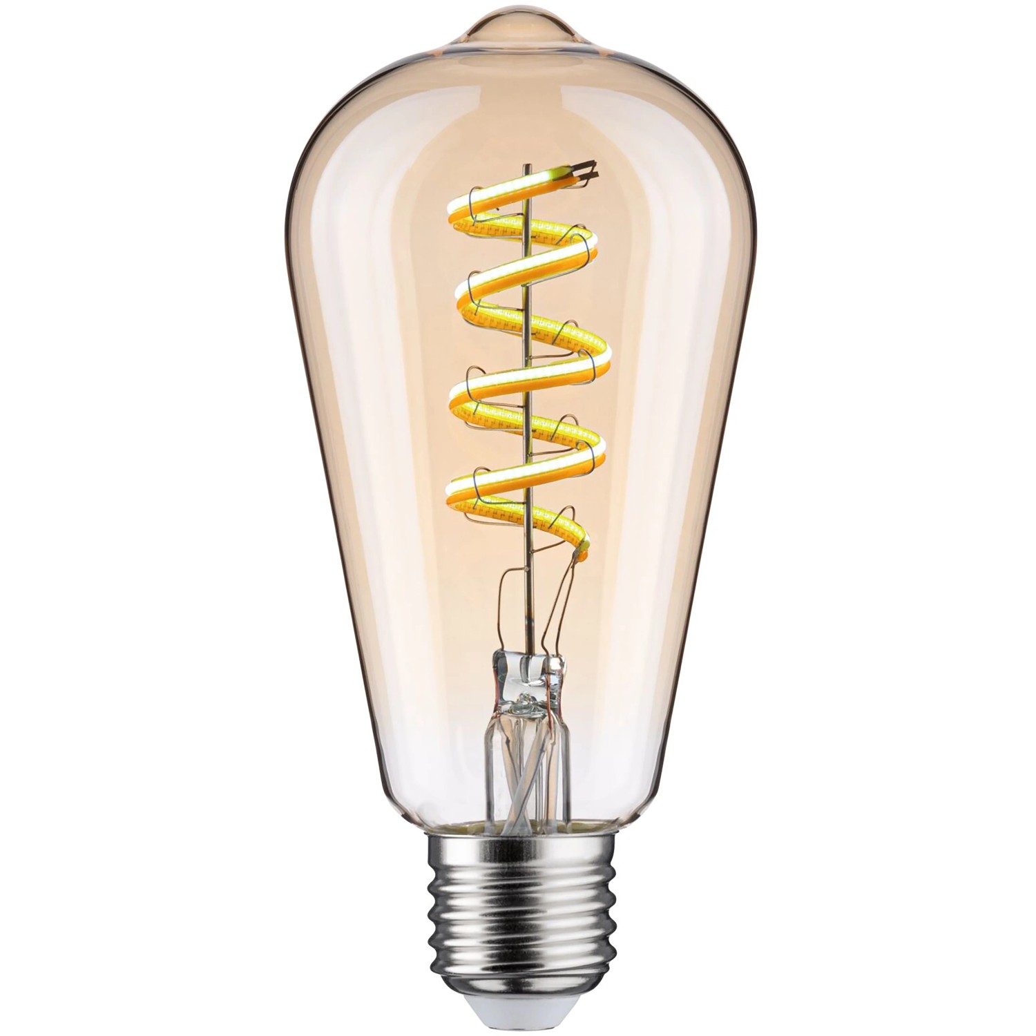 Paulmann E27 LED Leuchtmittel ST64, 7,5W, mit spiralförmigem Filament in Retro-Optik.