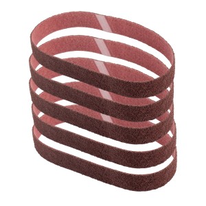 STAHLWERK Schleifvlies 5er Set, mittlere Körnung, 40x760mm, für Bandschleifer.