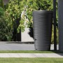 Waterform Regentonne Maze, 240 l, Anthrazit, mit Wellenoptik und Gewindeöffnungen für Schlauch und Auslaufhahn.