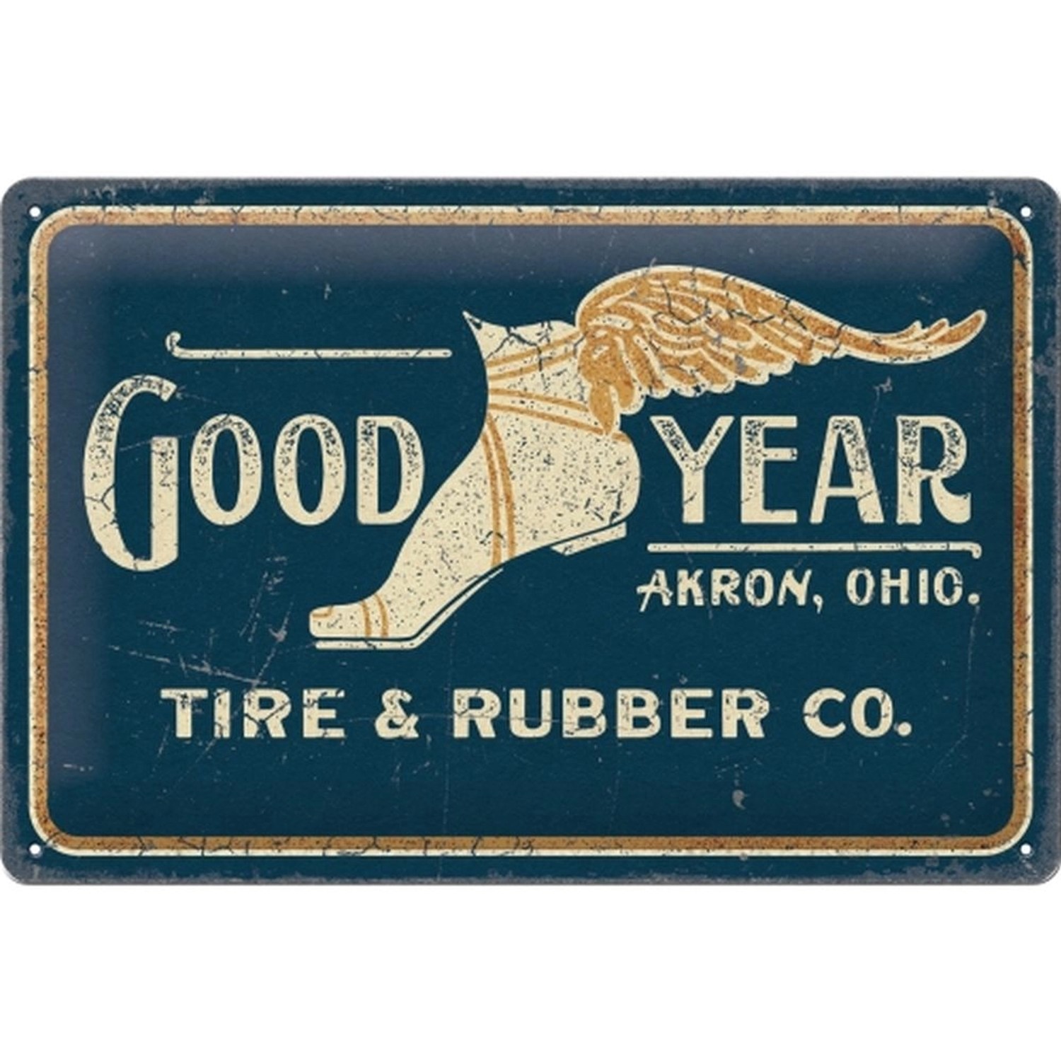 Nostalgic-Art Blechschild 20 x 30cm - Goodyear - Goodyear Wing Foot Logo 19 günstig online kaufen