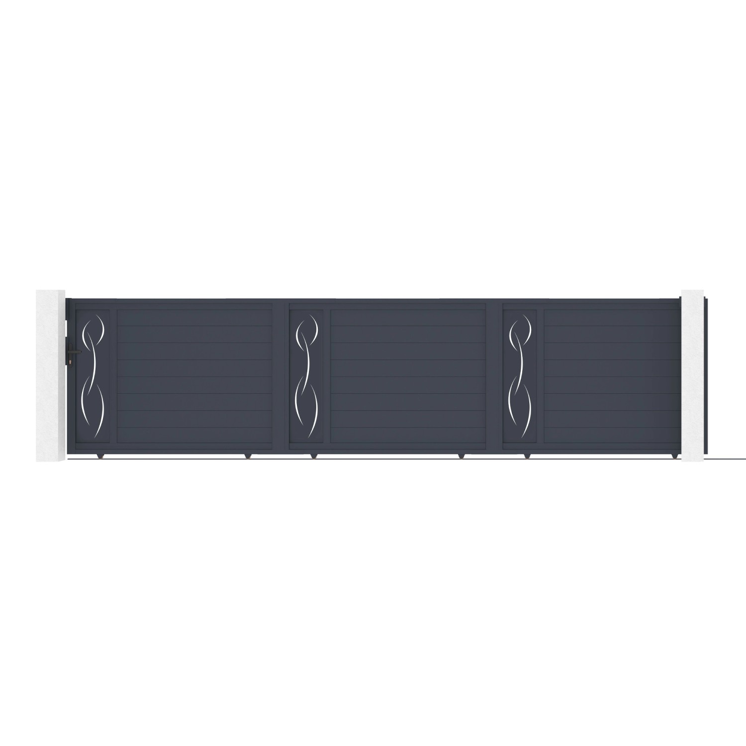 Casanoov Schiebetor 6M Life H 140 Graues Aluminium günstig online kaufen