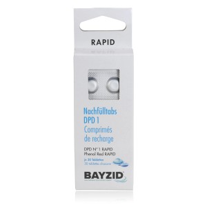 Bayzid Phenolrot & DPD1 Nachfülltabletten, 2x30 Stk. für pH- und Chlorwert-Messung im Pool.
