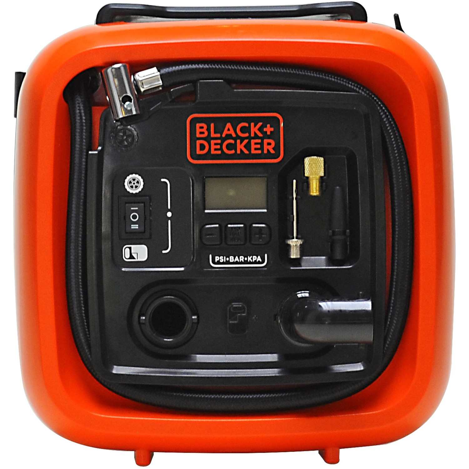 Black+Decker Luftpumpe ASI400 mit 12V Anschluss, Kompressor für Auto, Fahrrad und mehr.