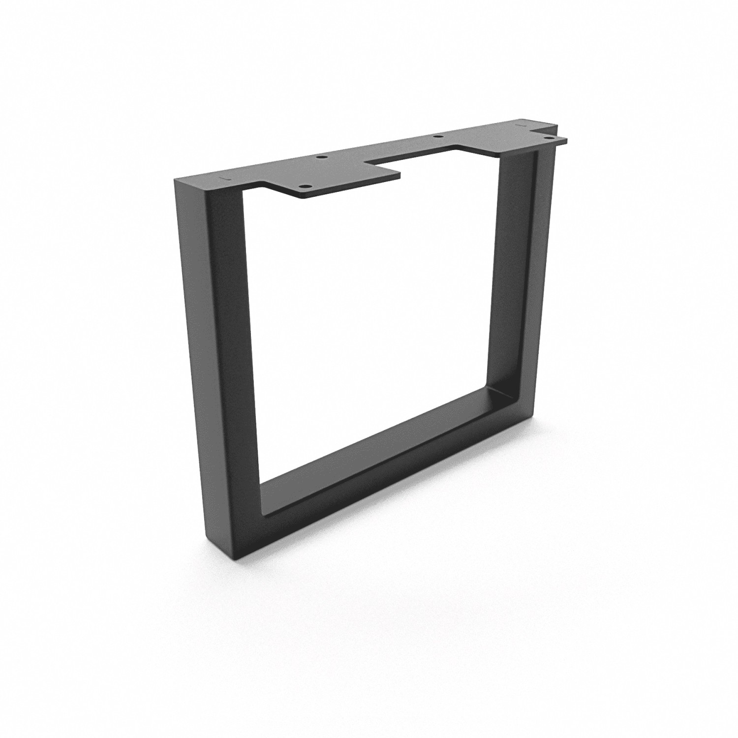 HEVVA Möbelbein GRAZ 20 cm Hoch 25 cm Tief 1 Stück Schwarz