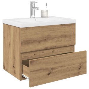 vidaXL Waschbeckenunterschrank mit Einbaubecken und Wasserhahn 3328932