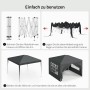 WOLTU Pavillon Pop-Up Wasserdichter Sonnenschutz Pagodenzelt 3x3 m Anthrazit_7