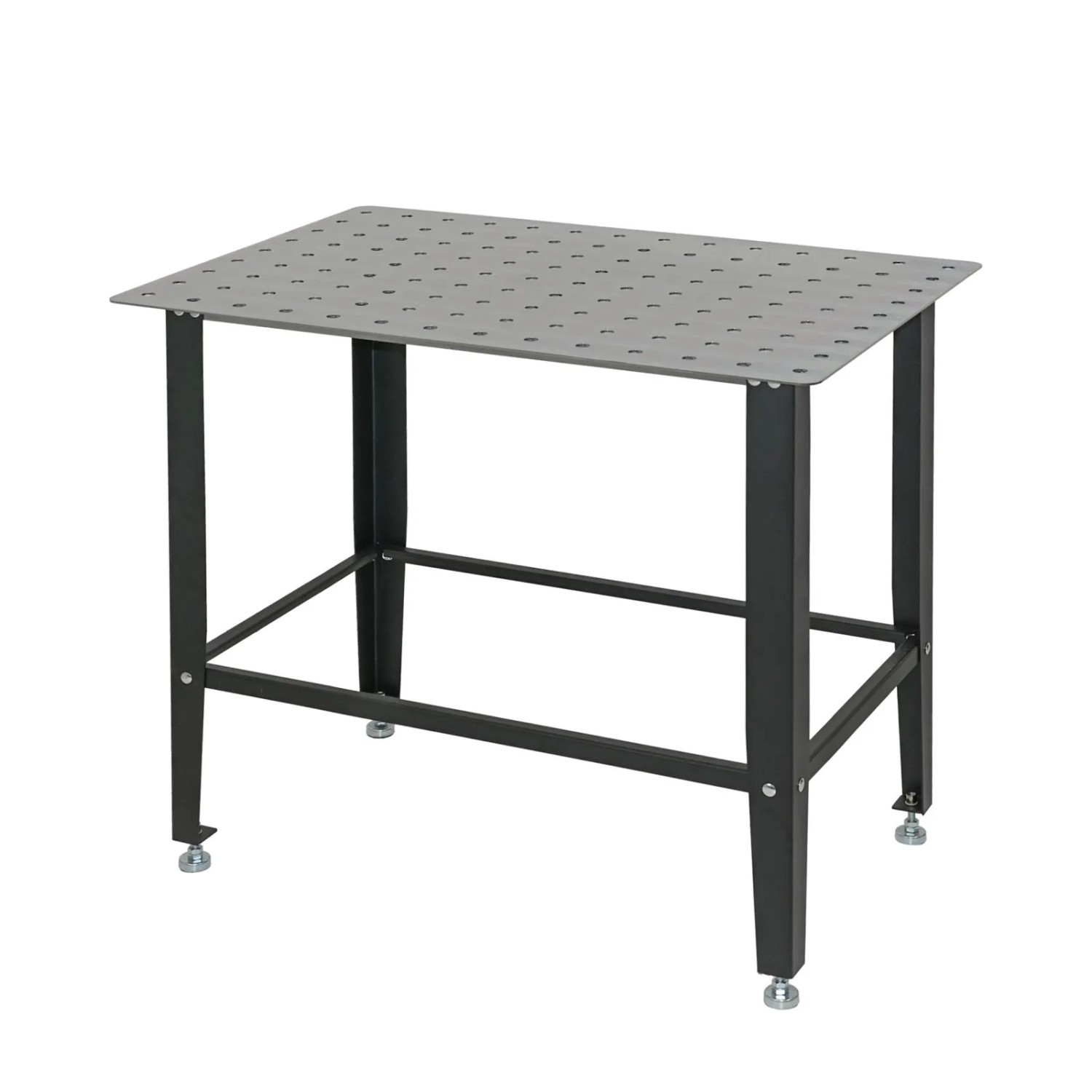 TRUTZHOLM Schweißtisch Mit Lochplatte Stahl 91,5x61x80 cm Tragkraft 200 kg Mattschwarz