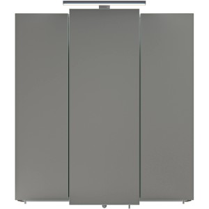 Pelipal Spiegelschrank Quickset 313 Sanremo Eiche, 68 cm breit, mit Aufsatzleuchte.