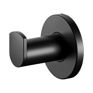 Keuco Handtuchhaken Plan Black Selection, schwarz-matt, aus Metall für Badaccessoires.