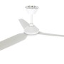Weißer Lucci Air Polis Deckenventilator für Außenbereiche mit Fernbedienung.