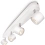 Weißer Philips LED-Spot Star mit 4 Leuchten für die Decke.