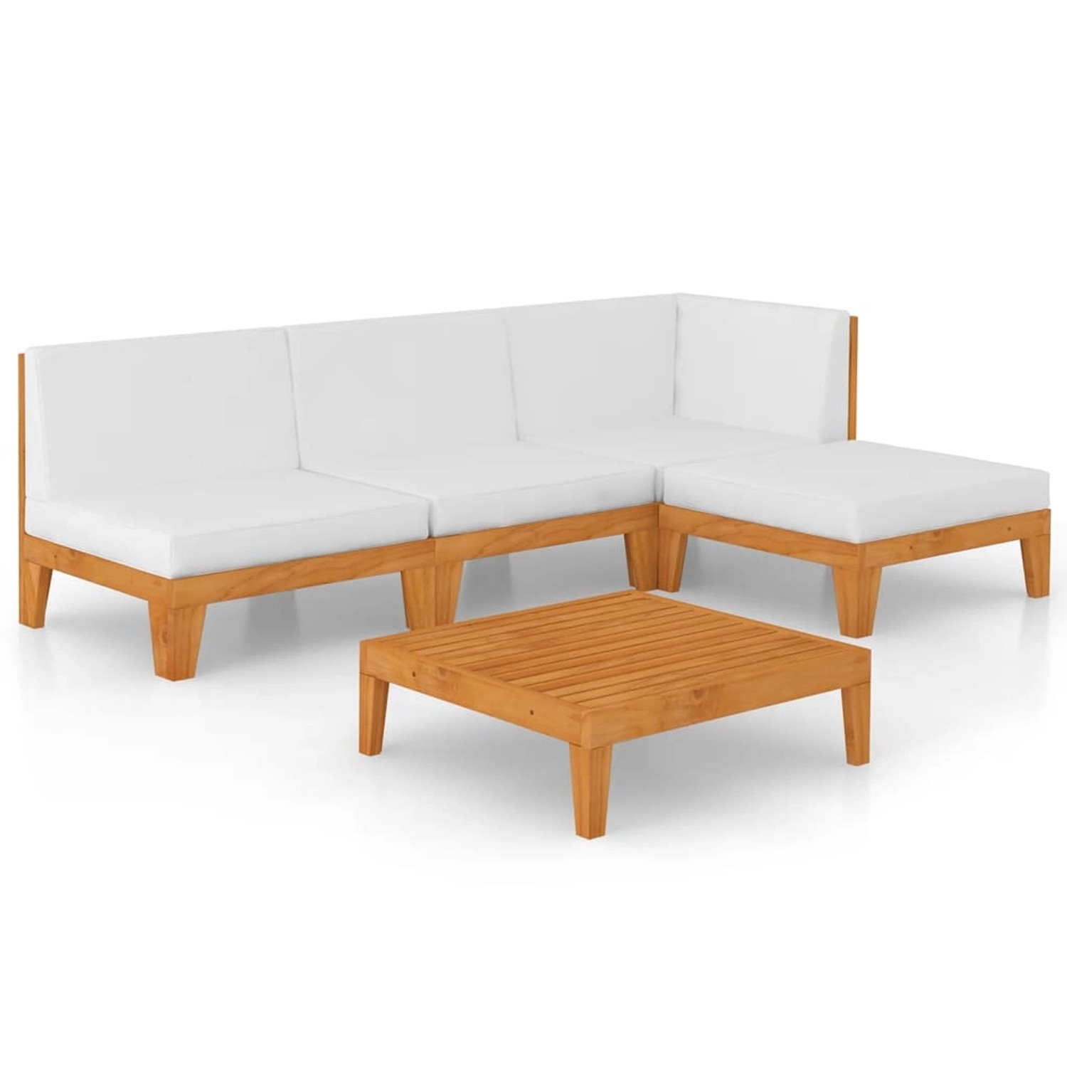 5-tlg. Garten-lounge-set Mit Kissen Massivholz Akazie günstig online kaufen