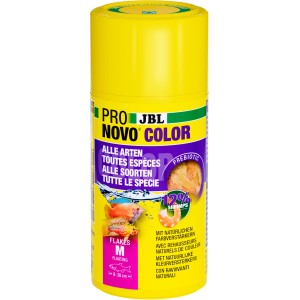 JBL Pronovo Color Flakes M, 100ml Dose Fischfutter für kräftige Farben.