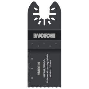 Worx WA5014 Endcut Universal Sägeblatt für Multifunktionswerkzeug, geeignet für Holz, Metall, Kunststoff.