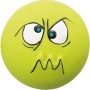 Jollypaw Smiley Latex, grüner Kauspielzeug-Ball mit Gesicht, Ø 5 cm.