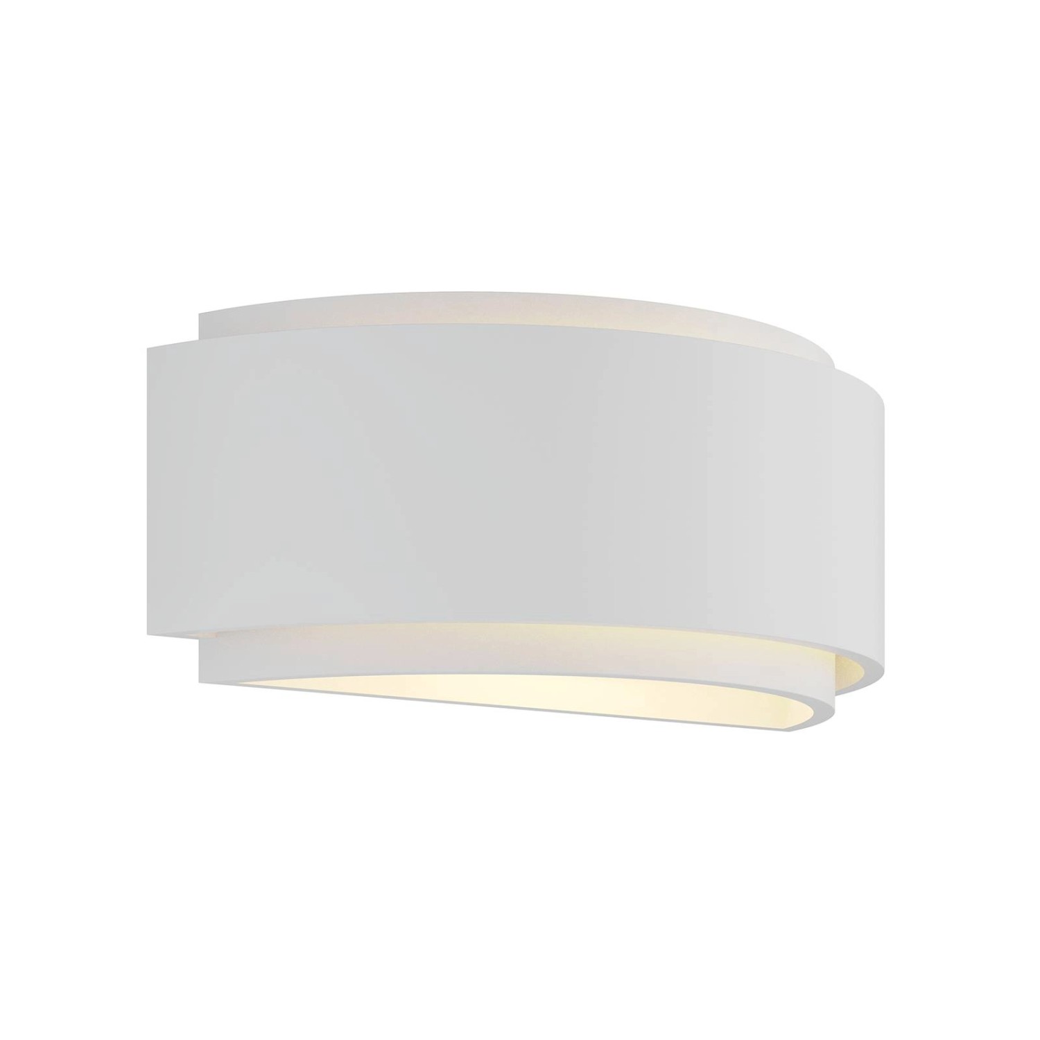 Lindby Wandleuchte Wandlampe Innen Cassian 9624507 Modern in Weiß aus GipsT günstig online kaufen