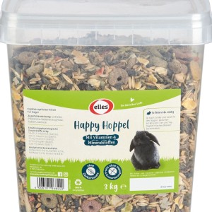Elles Kaninchenfutter Happy Hoppel Eimer 3 kg
