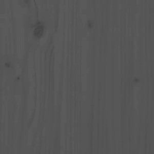 Detailaufnahme: Graues, massives Kiefernholz für vidaXL Kaminholzregal.