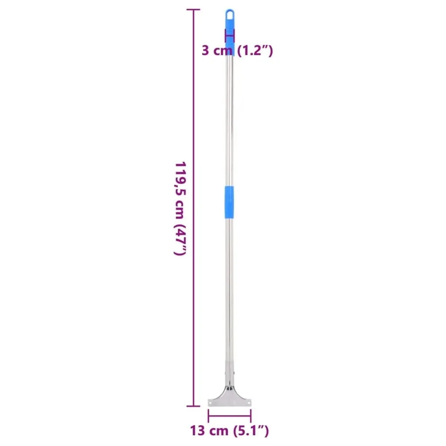 vidaXL Bodenabzieher-Stiele 5 Stk 119,5 cm Stahl und Kunststoff 4008375_6